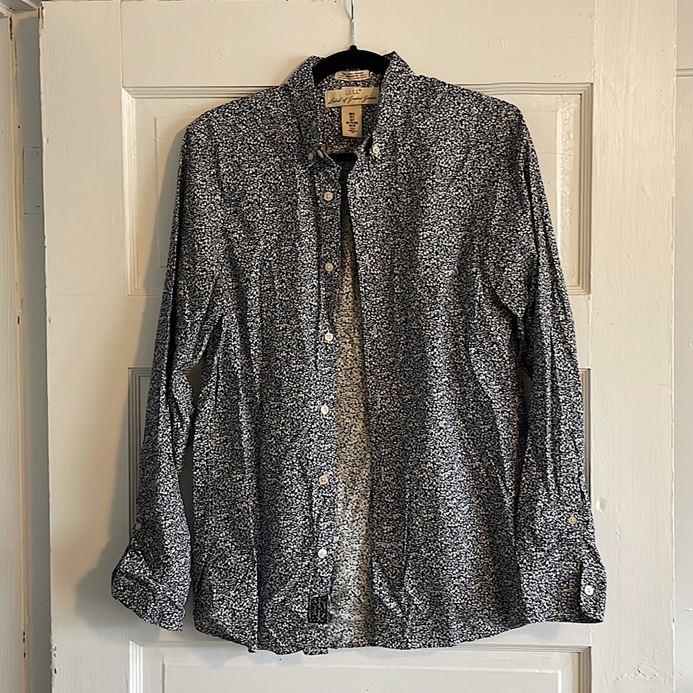 H&M L.O.G.G Men’s Floral Button-Down Shirt Size S